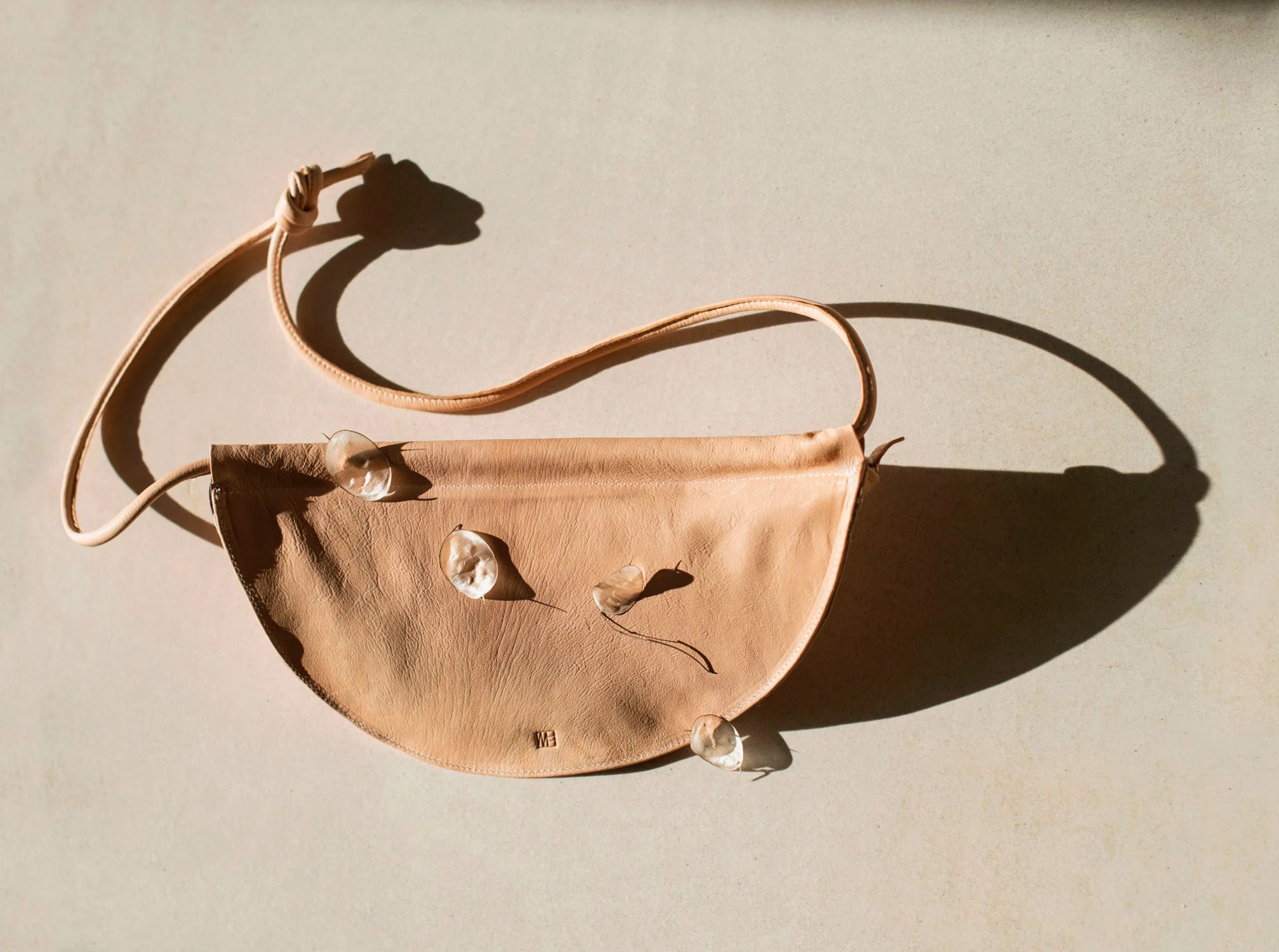 MARAI Sling Bag - Natural/Black Leather