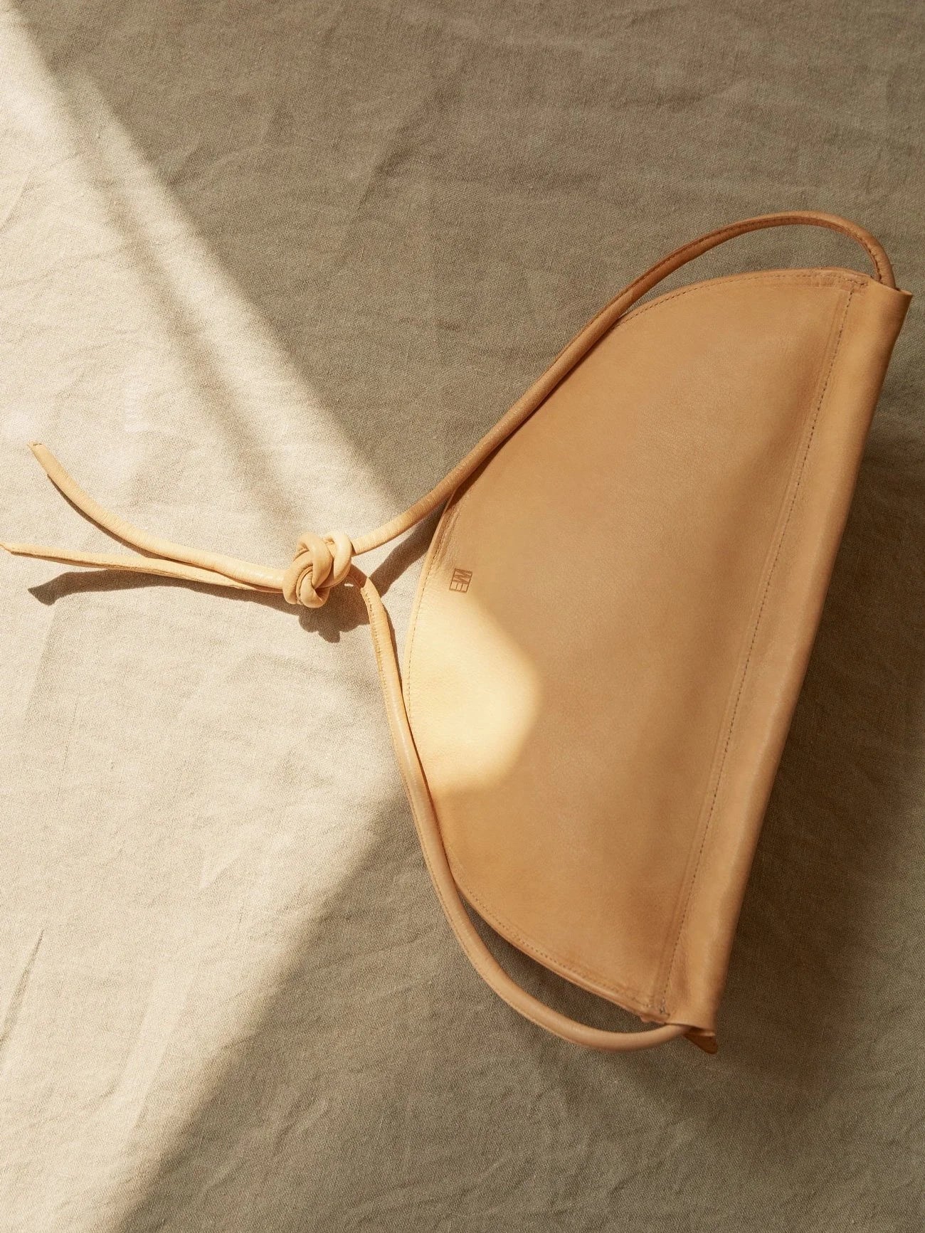 MARAI Sling Bag - Natural/Black Leather