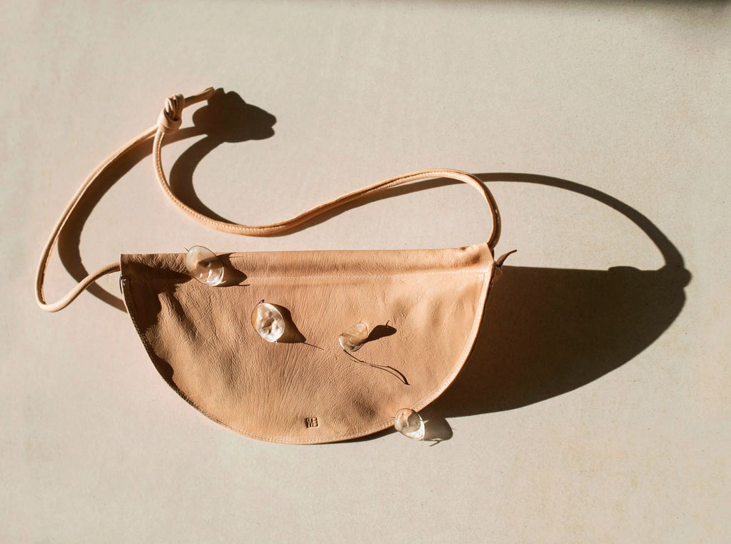MARAI Sling Bag - Natural/Black Leather