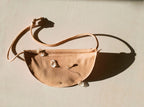 MARAI Sling Bag - Natural/Black Leather