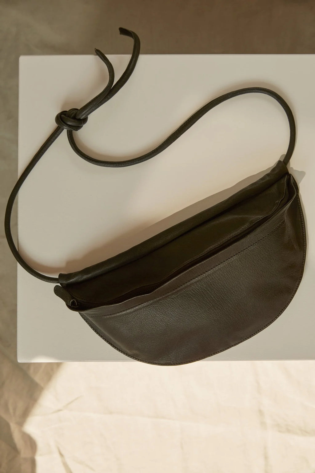 MARAI Sling Bag - Natural/Black Leather