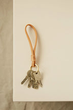 MARAI Keychain - Natural/Black Leather