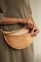 MARAI Sling Bag - Natural/Black Leather