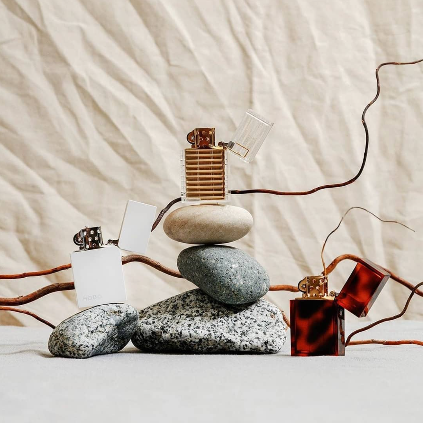 TSUBOTA PEARL Hard-edge Petrol Lighter