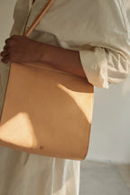MARAI Handbag - Natural/Black Leather