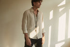 MARAI Lanyard - Natural/Black Leather